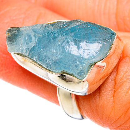 Aquamarine Rings handcrafted by Ana Silver Co - RING100751