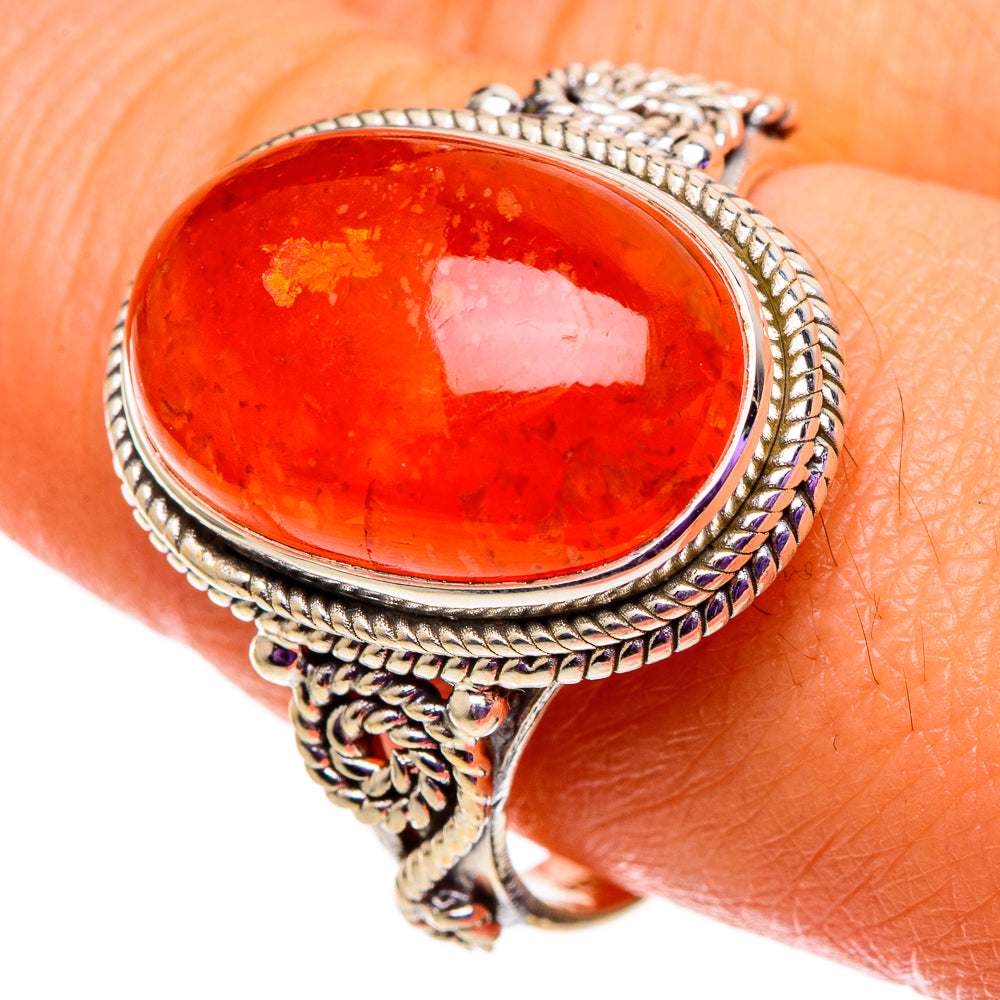 Carnelian Rings handcrafted by Ana Silver Co - RING100754