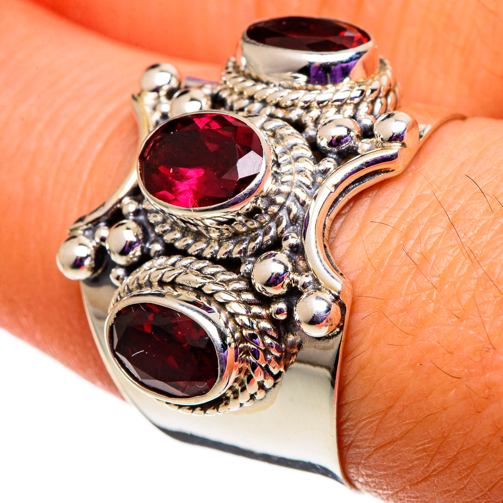 Garnet Rings handcrafted by Ana Silver Co - RING100760