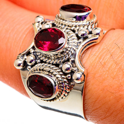 Garnet Rings handcrafted by Ana Silver Co - RING100760