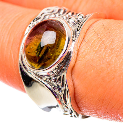 Watermelon Tourmaline Rings handcrafted by Ana Silver Co - RING100768