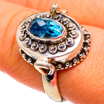 Swiss Blue Topaz Rings handcrafted by Ana Silver Co - RING100770
