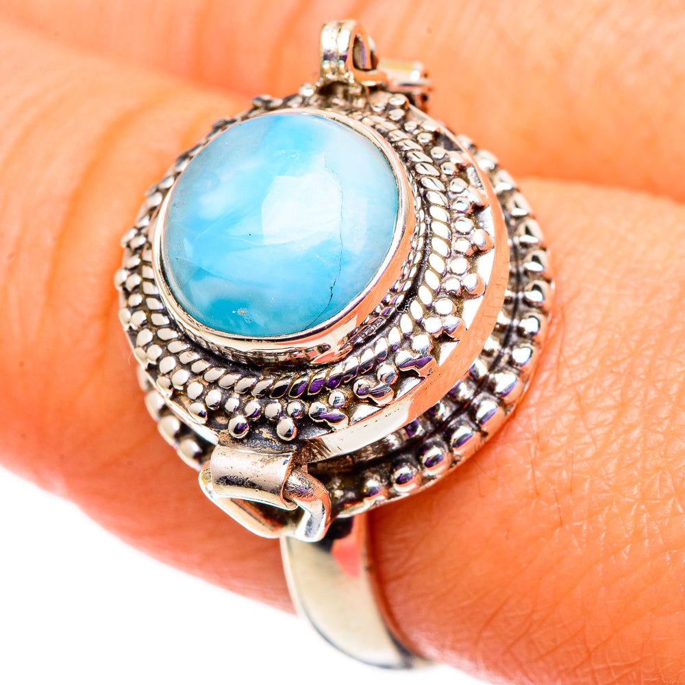 Larimar Rings handcrafted by Ana Silver Co - RING100771