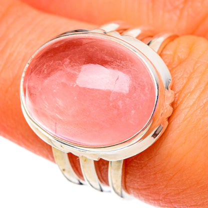 Rose Quartz Rings handcrafted by Ana Silver Co - RING100784