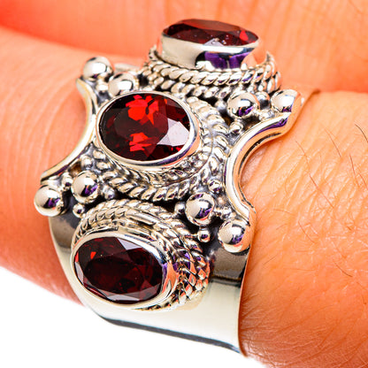 Garnet Rings handcrafted by Ana Silver Co - RING100789