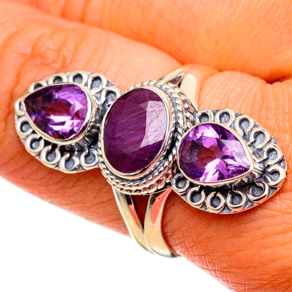 Ruby Rings handcrafted by Ana Silver Co - RING100792