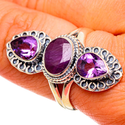 Ruby Rings handcrafted by Ana Silver Co - RING100792