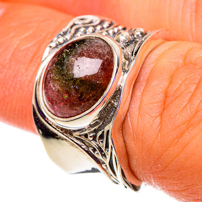 Watermelon Tourmaline Rings handcrafted by Ana Silver Co - RING100809