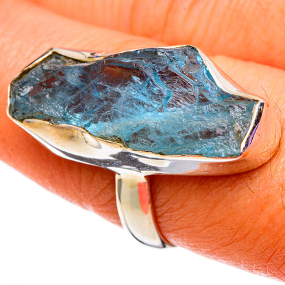 Aquamarine Rings handcrafted by Ana Silver Co - RING100811