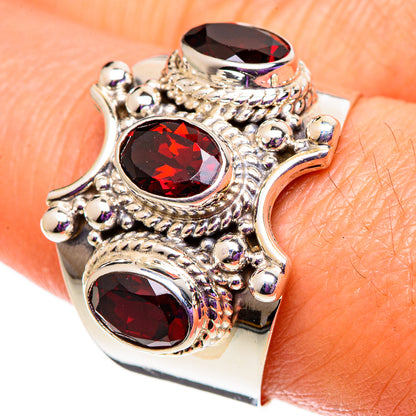 Garnet Rings handcrafted by Ana Silver Co - RING100820
