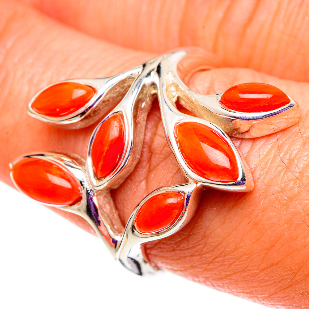 Carnelian Rings handcrafted by Ana Silver Co - RING100823