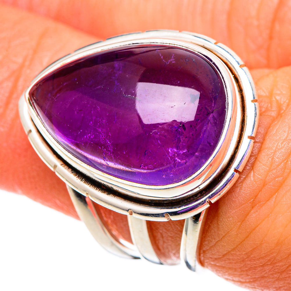 Amethyst Rings handcrafted by Ana Silver Co - RING100824