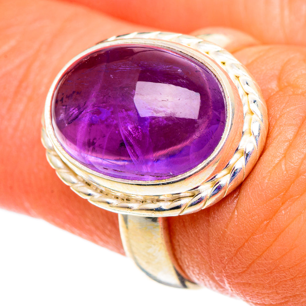 Amethyst Rings handcrafted by Ana Silver Co - RING100825