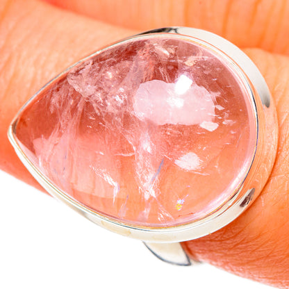 Rose Quartz Rings handcrafted by Ana Silver Co - RING100836