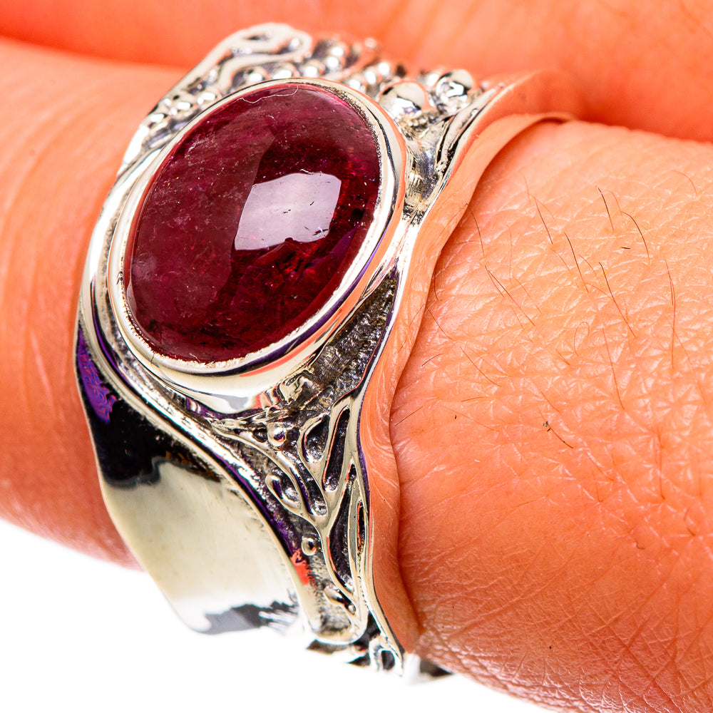 Pink Tourmaline Rings handcrafted by Ana Silver Co - RING100838