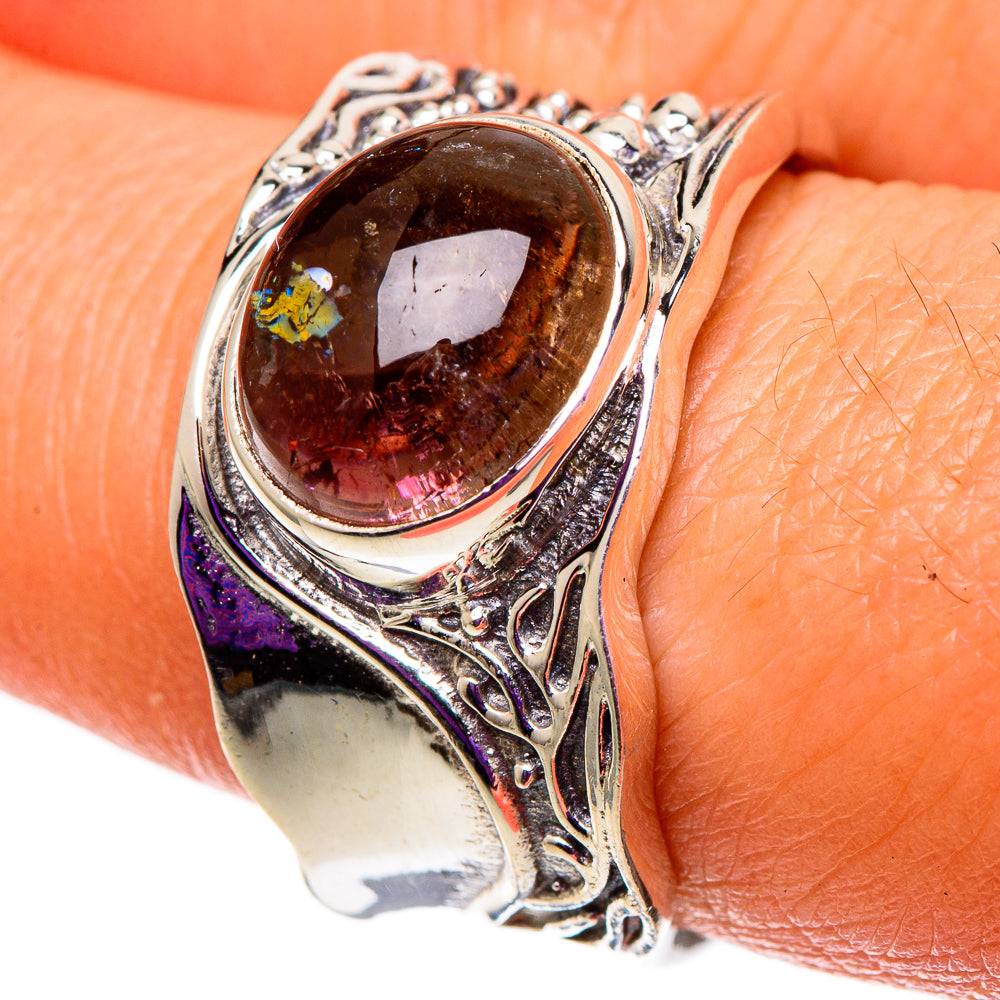 Pink Tourmaline Rings handcrafted by Ana Silver Co - RING100845