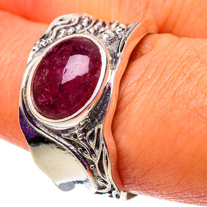 Pink Tourmaline Rings handcrafted by Ana Silver Co - RING100852