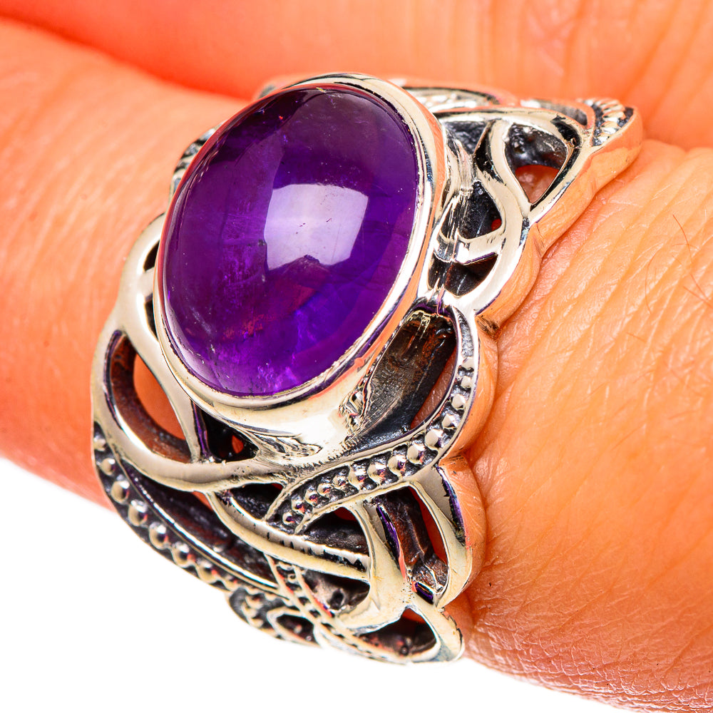 Amethyst Rings handcrafted by Ana Silver Co - RING100857