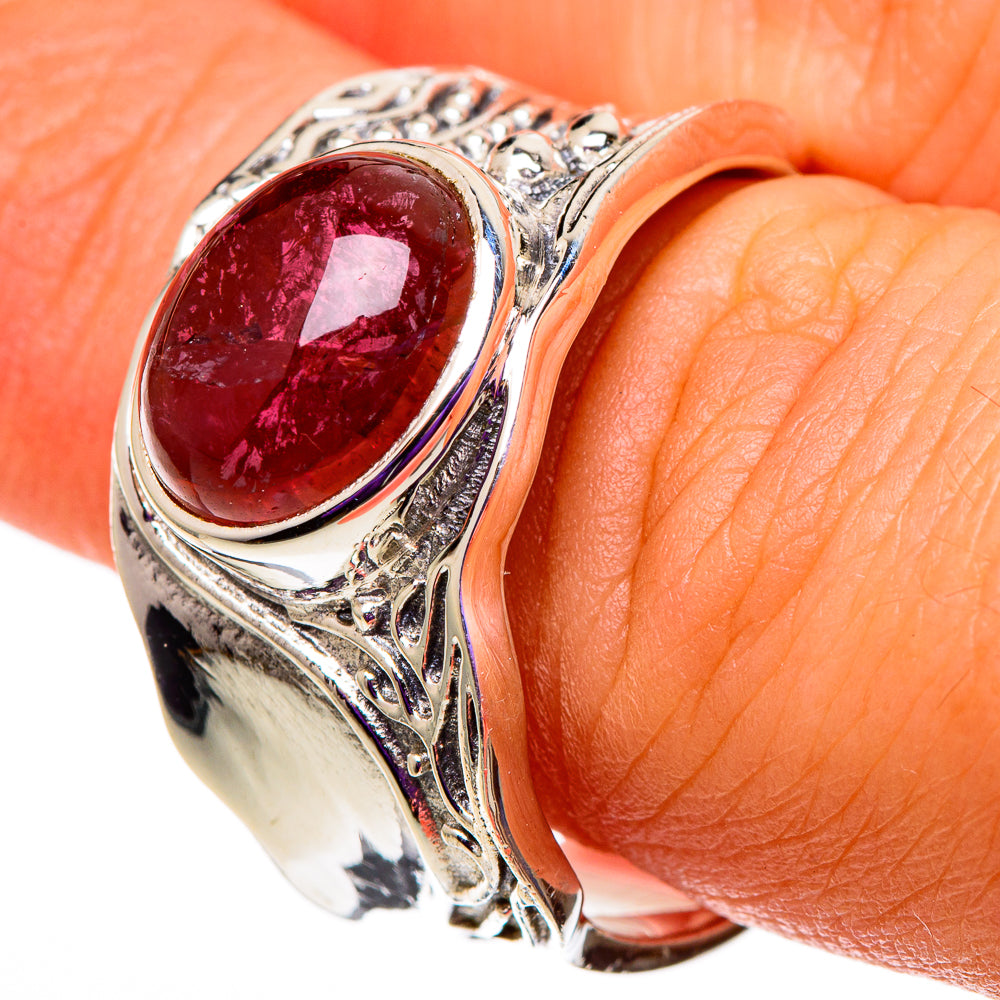 Pink Tourmaline Rings handcrafted by Ana Silver Co - RING100862