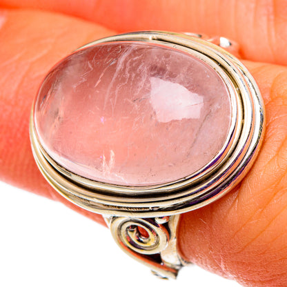 Rose Quartz Rings handcrafted by Ana Silver Co - RING100864