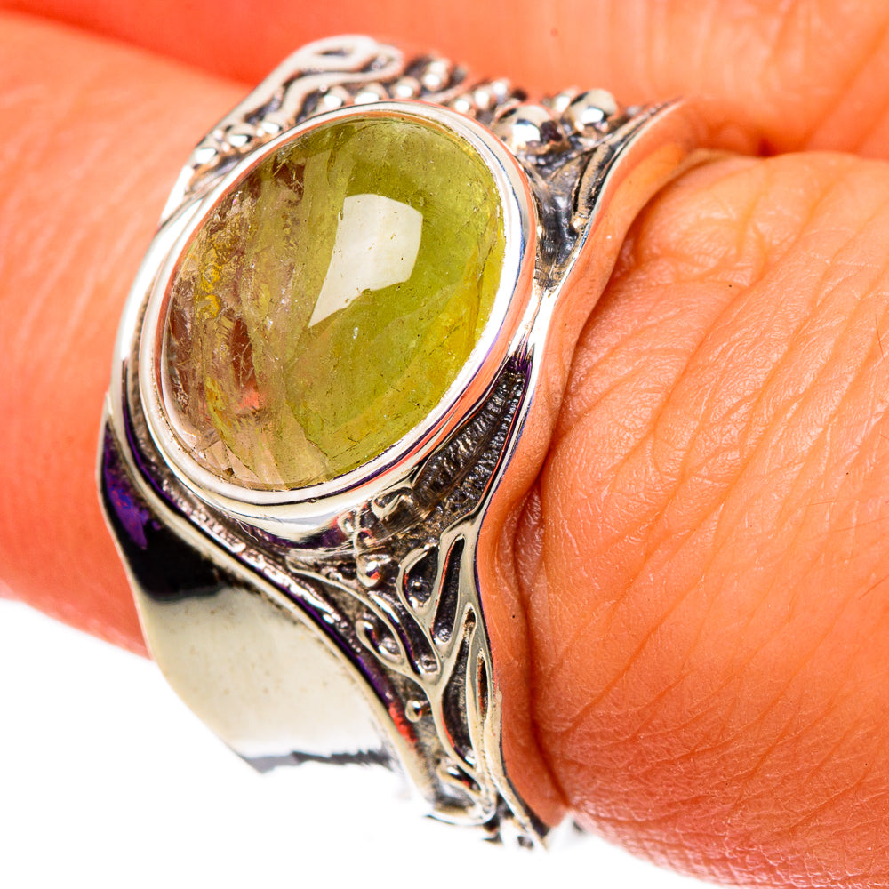 Prehnite Rings handcrafted by Ana Silver Co - RING100869