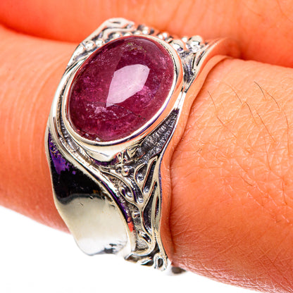 Pink Tourmaline Rings handcrafted by Ana Silver Co - RING100877