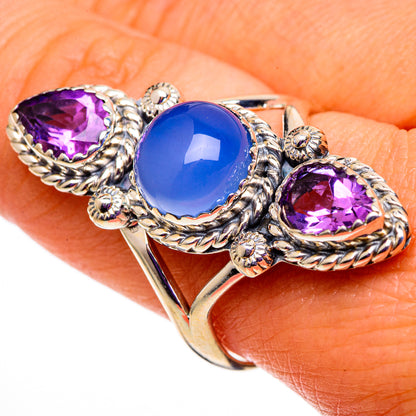 Chalcedony Rings handcrafted by Ana Silver Co - RING100886