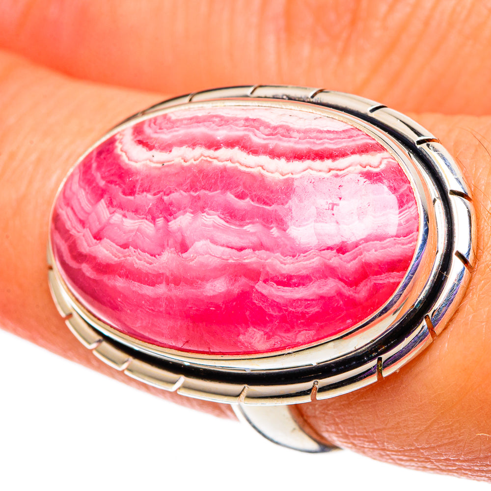 Rhodochrosite Rings handcrafted by Ana Silver Co - RING100896