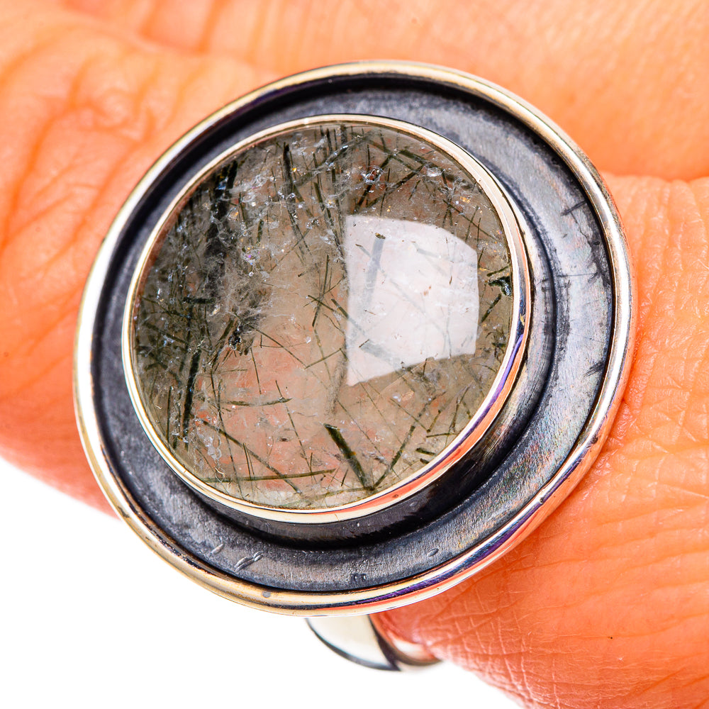 Tourmalinated Quartz Rings handcrafted by Ana Silver Co - RING100899
