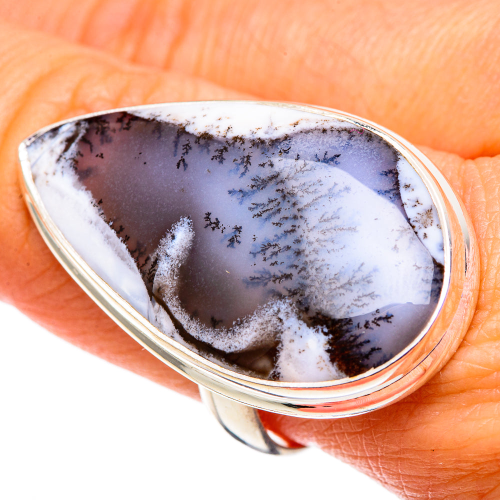 Dendritic Opal Rings handcrafted by Ana Silver Co - RING100903