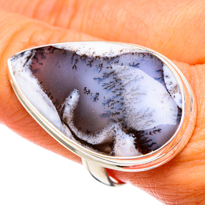 Dendritic Opal Rings handcrafted by Ana Silver Co - RING100903