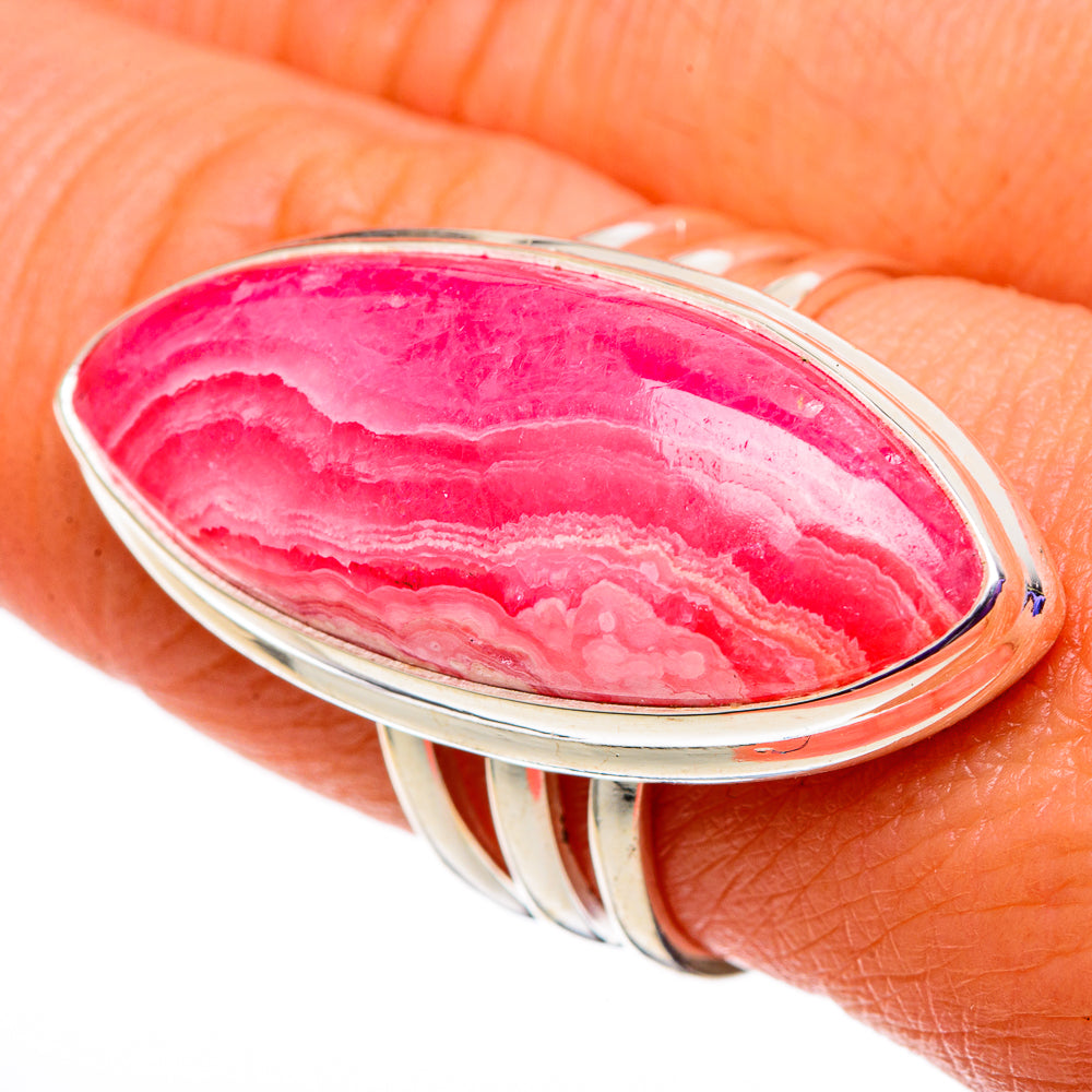 Rhodochrosite Rings handcrafted by Ana Silver Co - RING100909