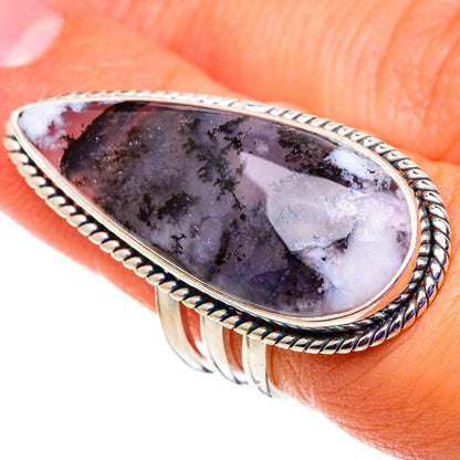 Dendritic Opal Rings handcrafted by Ana Silver Co - RING100912