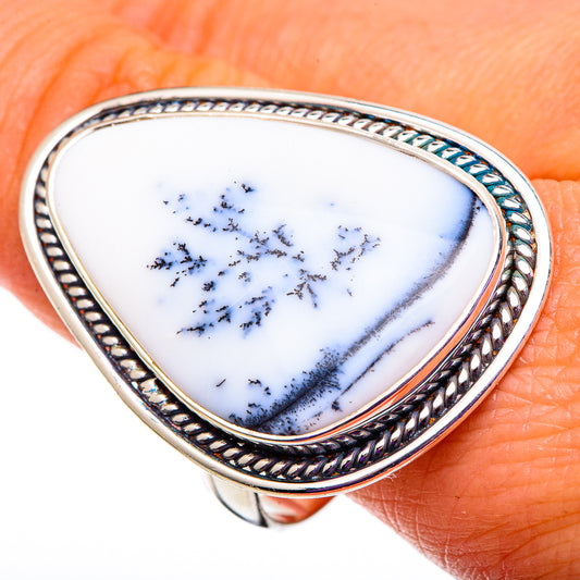 Dendritic Opal Rings handcrafted by Ana Silver Co - RING100913