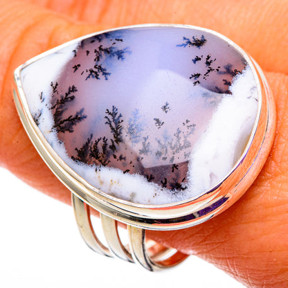 Dendritic Opal Rings handcrafted by Ana Silver Co - RING100914