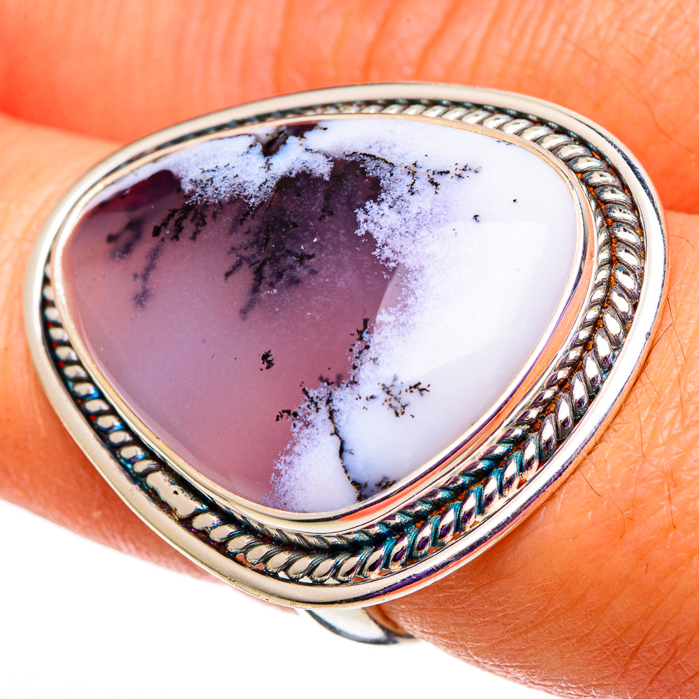 Dendritic Opal Rings handcrafted by Ana Silver Co - RING100925