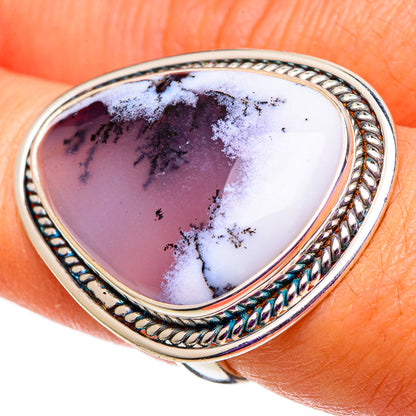 Dendritic Opal Rings handcrafted by Ana Silver Co - RING100925