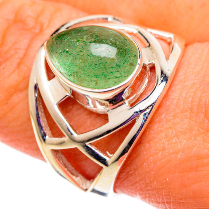 Green Aventurine Rings handcrafted by Ana Silver Co - RING100937
