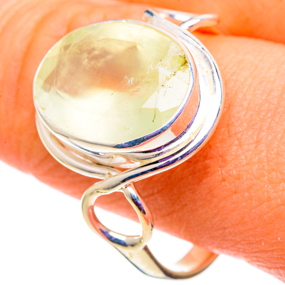 Prehnite Rings handcrafted by Ana Silver Co - RING100938