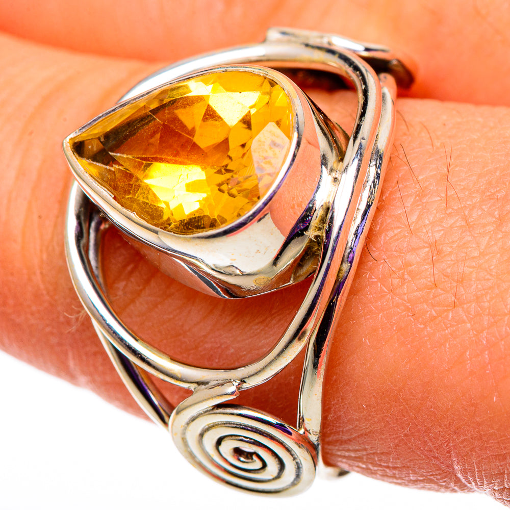 Citrine Rings handcrafted by Ana Silver Co - RING100942