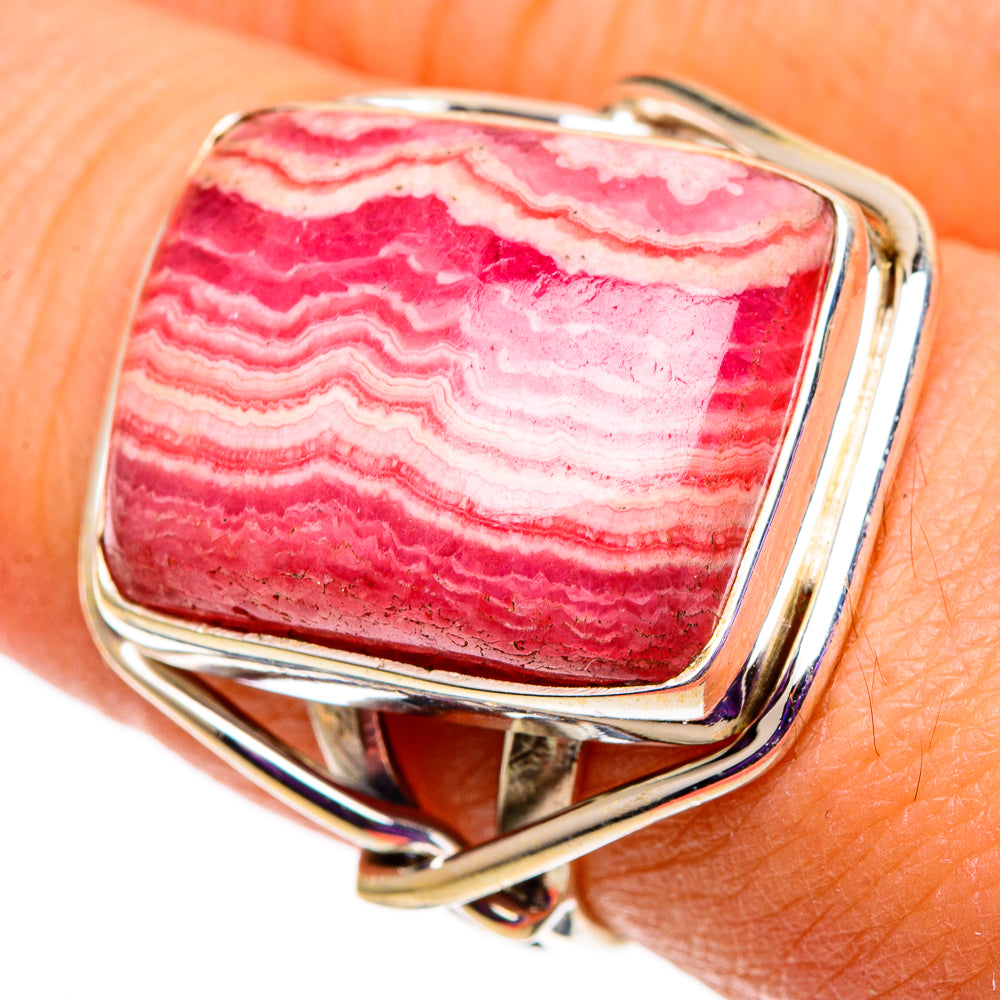 Rhodochrosite Rings handcrafted by Ana Silver Co - RING100945