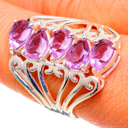 Color Change Alexandrite (lab.) Rings handcrafted by Ana Silver Co - RING100950