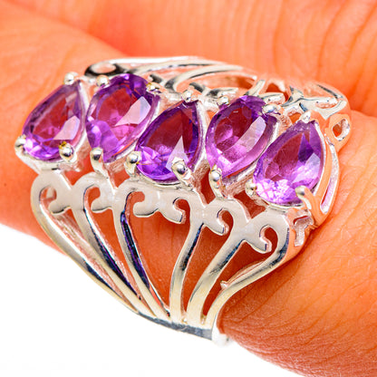 Amethyst Rings handcrafted by Ana Silver Co - RING100952