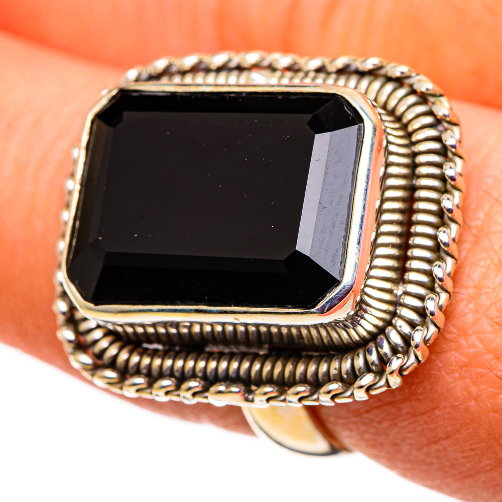 Black Onyx Rings handcrafted by Ana Silver Co - RING100953