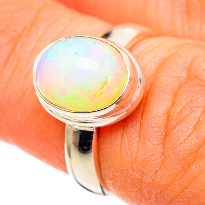 Ethiopian Opal Rings handcrafted by Ana Silver Co - RING100959