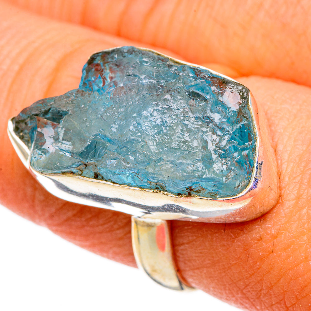 Aquamarine Rings handcrafted by Ana Silver Co - RING100963