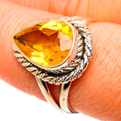 Citrine Rings handcrafted by Ana Silver Co - RING100974