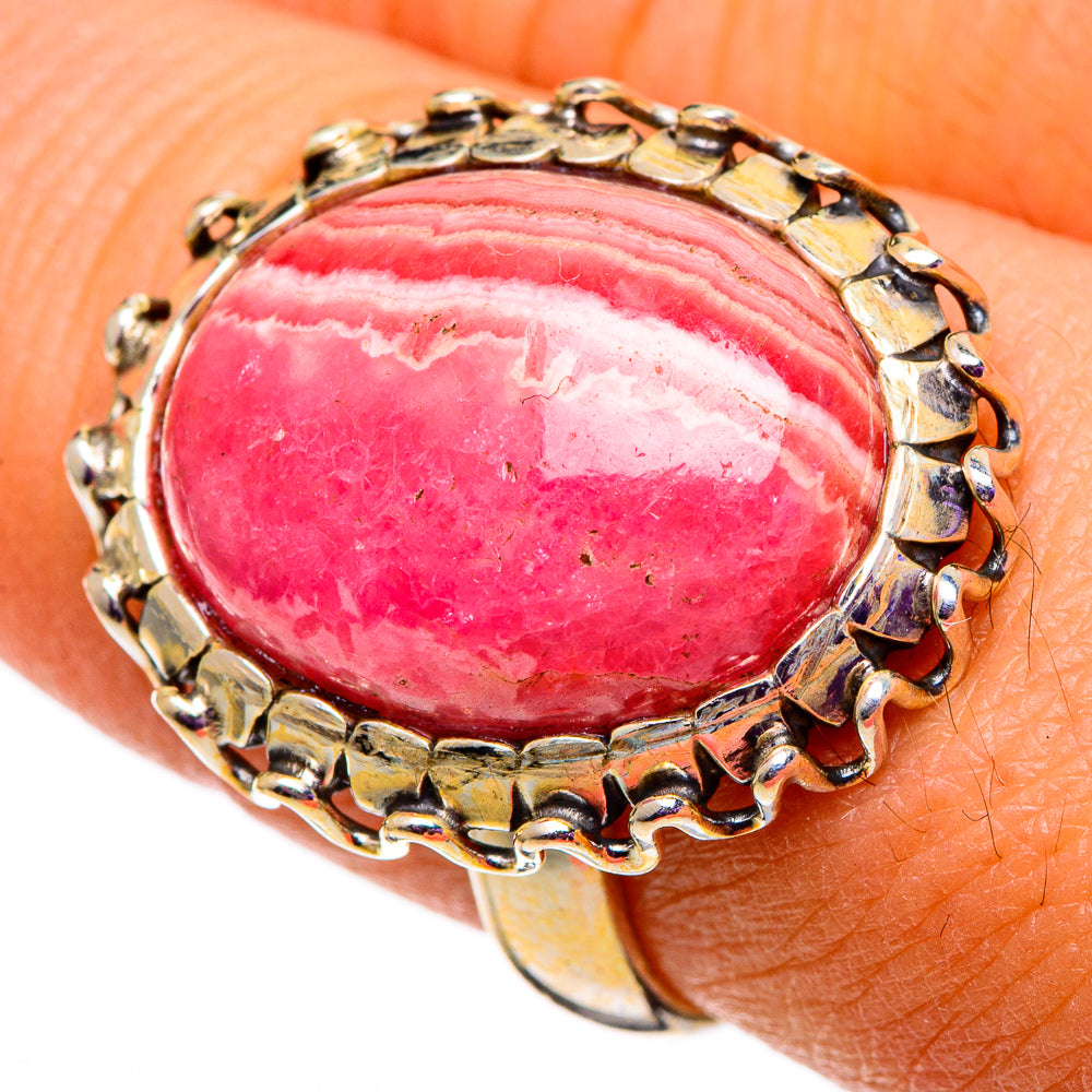 Rhodochrosite Rings handcrafted by Ana Silver Co - RING100975