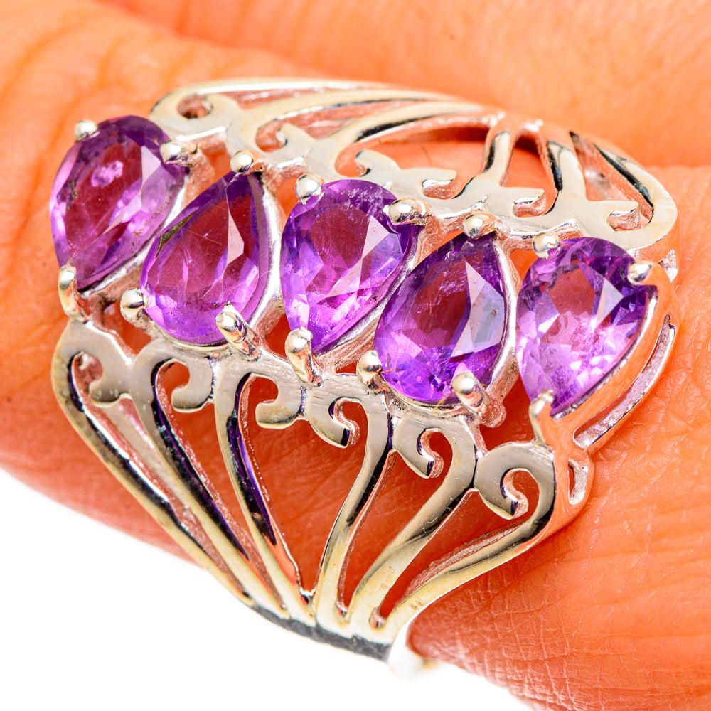 Amethyst Rings handcrafted by Ana Silver Co - RING100979