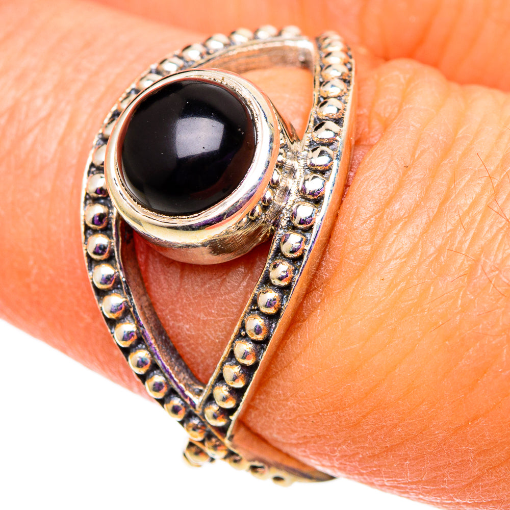 Black Onyx Rings handcrafted by Ana Silver Co - RING100983